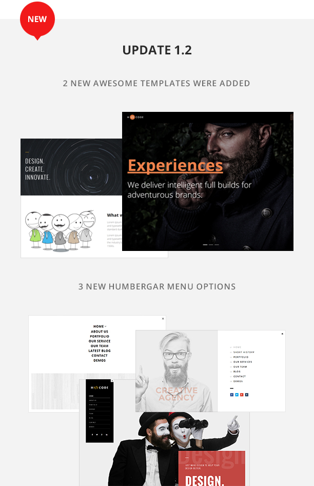 H-Code Multipurpose OnePage & Multi Page Template - 2